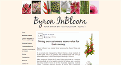Desktop Screenshot of byroninbloom.com.au