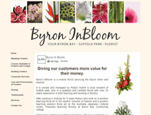 Tablet Screenshot of byroninbloom.com.au